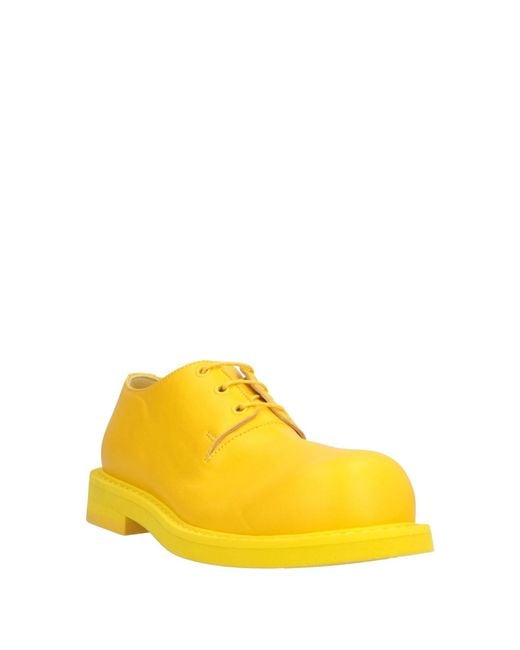 MM6 by Maison Margiela Yellow Lace-up Shoes