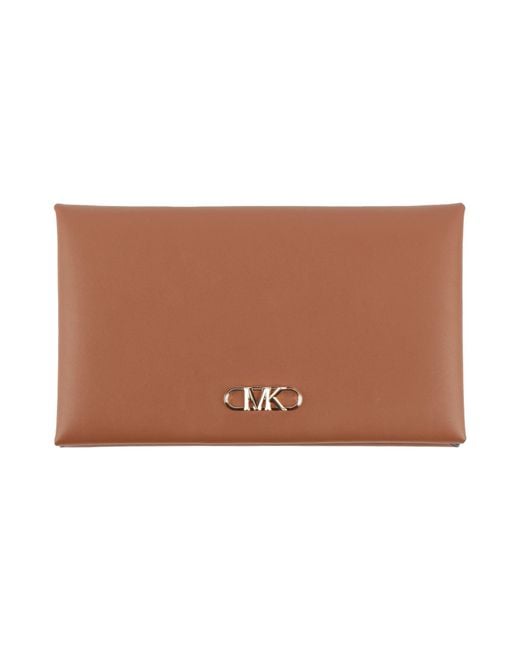 MICHAEL Michael Kors Brown Document Holder Leather
