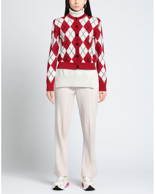 MSGM Red Cardigan
