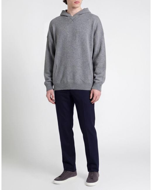 Amaranto Gray Sweater Wool for men