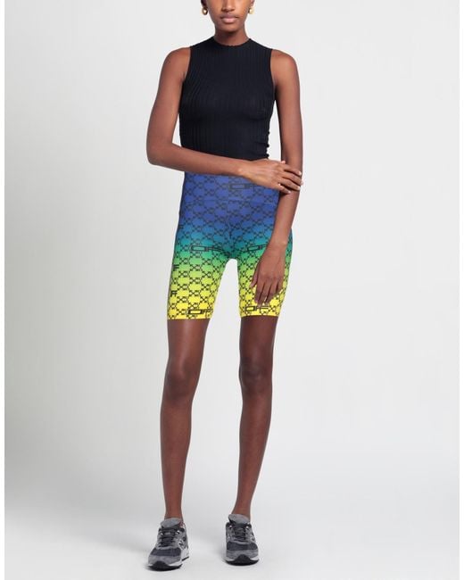 Off-White c/o Virgil Abloh Blue Shorts & Bermuda Shorts Polyamide, Polyester, Elastane