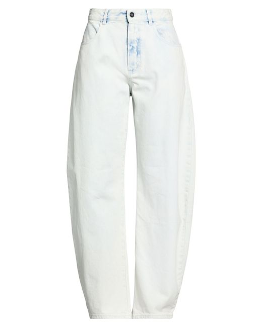 Alaïa White Jeans Cotton, Polyurethane