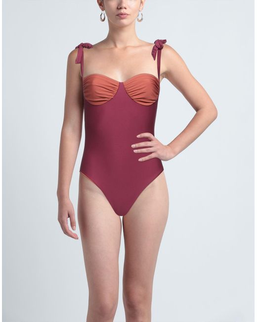 Tela Red One-piece Swimsuit