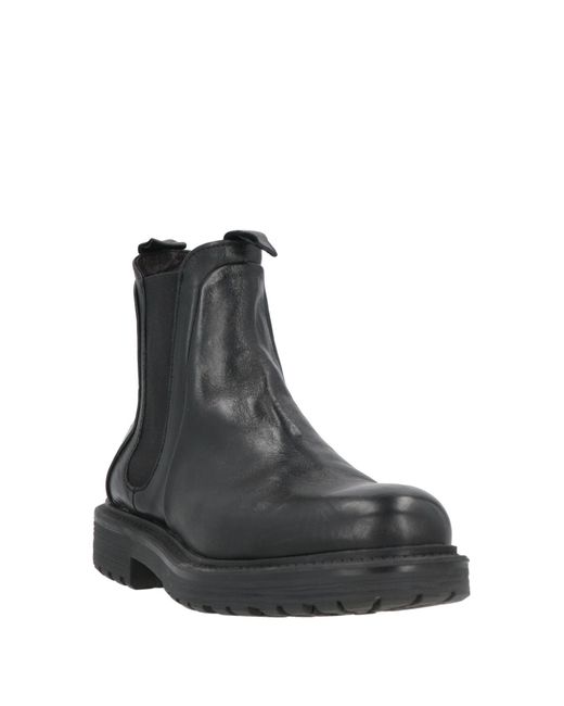 Pawelk's Black Ankle Boots for men