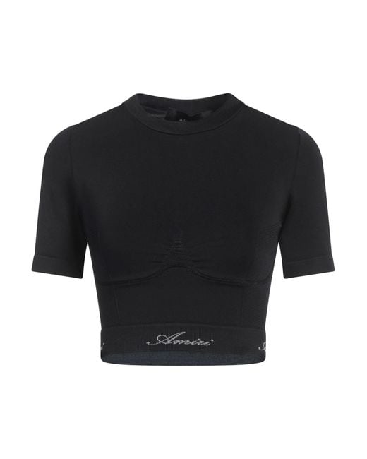 Amiri Black T-Shirt Polyamide, Elastane
