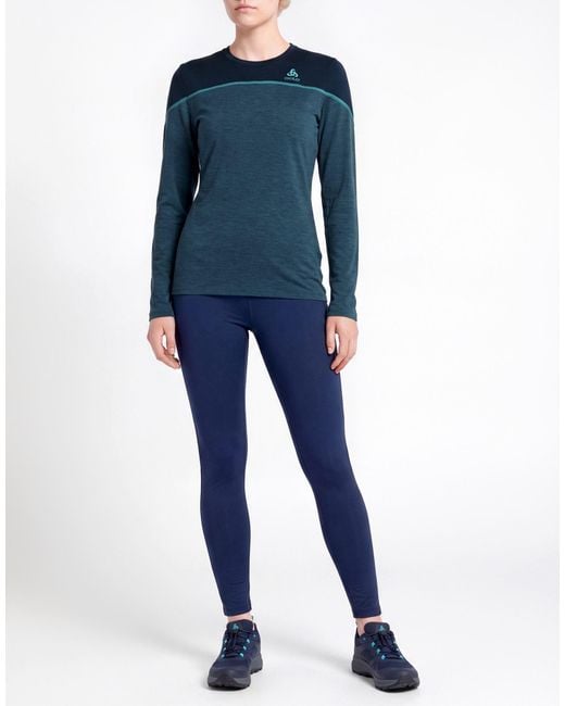 Odlo Blue T-Shirt Merino Wool, Polyamide