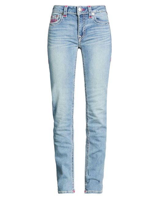 True Religion Blue Jeans Cotton, Polyester, Rayon, Elastane