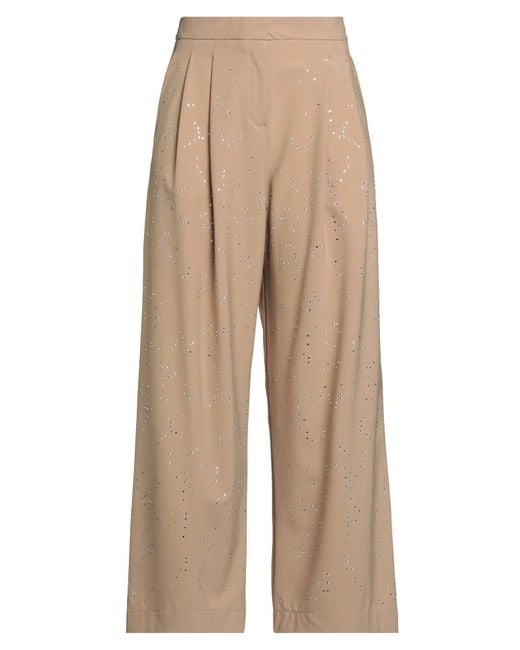 Alysi Natural Chocolat Sand Pants Polyester, Virgin Wool, Elastane