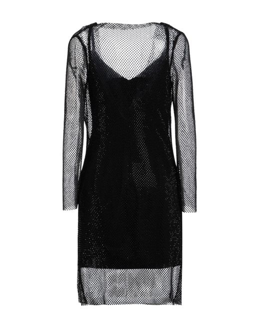 Max Mara Black Mini Dress Polyester, Elastane