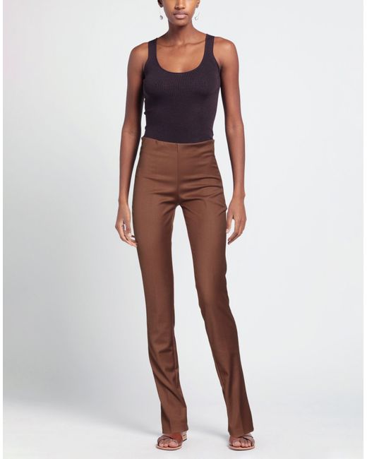 MARSĒM Brown Collection Pants Polyester, Viscose, Elastane