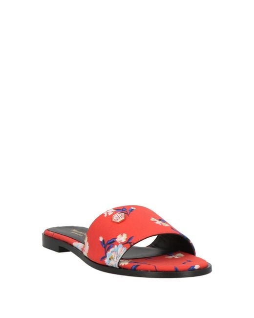 Philipp Plein Red Sandals