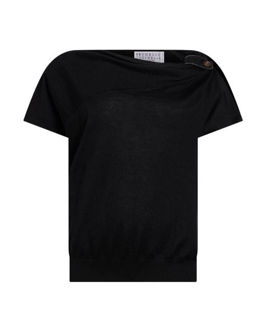 Pullover Brunello Cucinelli de color Black