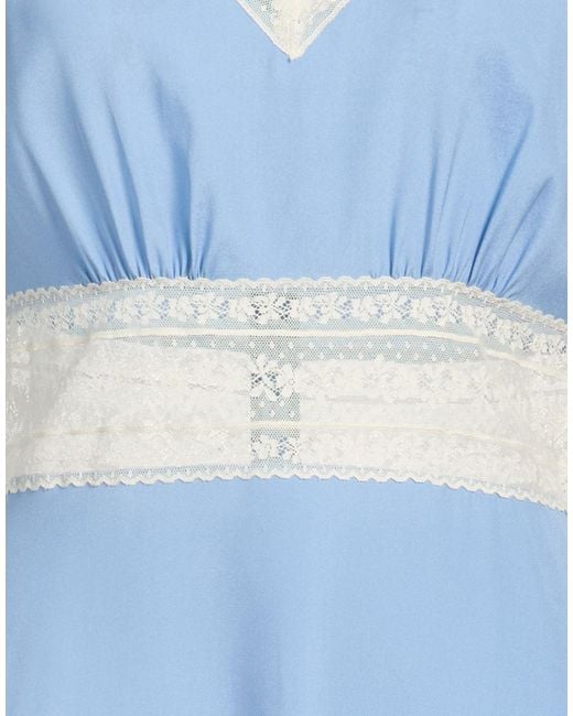 P.A.R.O.S.H. Blue P.A.R.O..H. Top Silk, Elastane, Polyamide