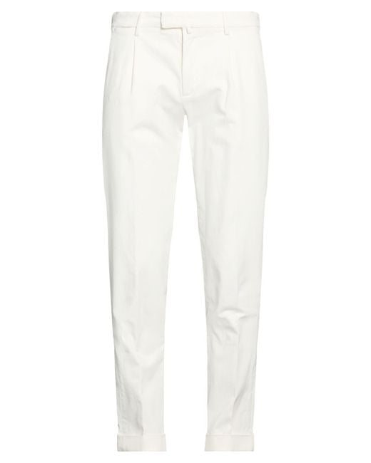 Briglia 1949 White Pants Cotton, Elastane for men