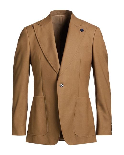 Lardini Brown Blazer Wool for men