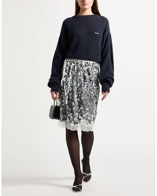 ROTATE BIRGER CHRISTENSEN Blue Sweater Alpaca Wool, Recycled Polyamide, Wool, Polyamide