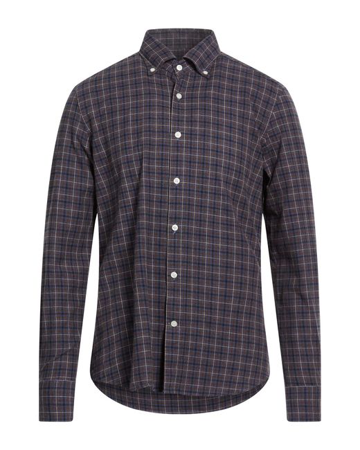 Ghirardelli Blue Shirt Cotton for men