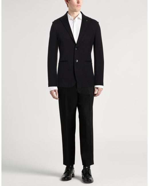 AT.P.CO Black Blazer Viscose, Polyamide, Elastane for men