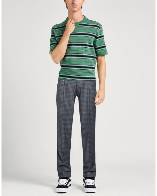 Berwich Blue Slate Pants Virgin Wool, Elastane for men