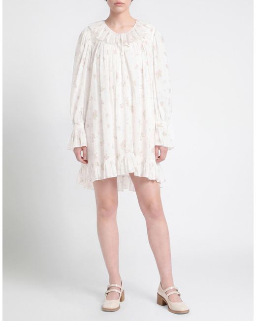 Chloé White Mini Dress Cotton