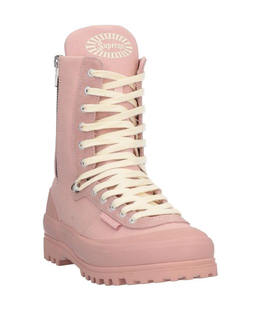 Superga Pink Ankle Boots