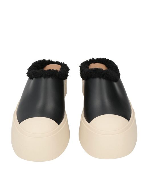 Marni Black Mules & Clogs Calfskin