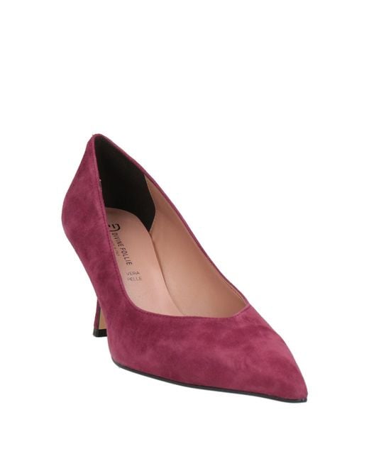 Divine Follie Purple Pumps Leather