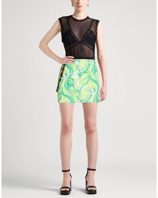 Coperni Green Mini Skirt Recycled Polyester