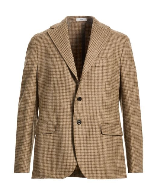 Boglioli Natural Khaki Blazer Virgin Wool for men