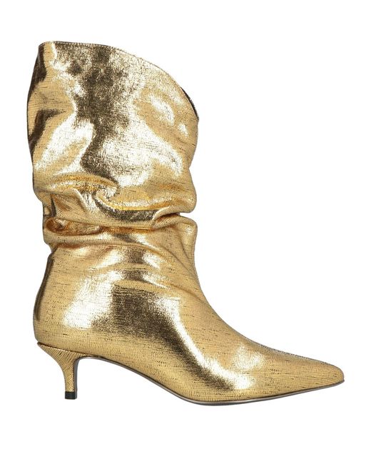 GOLD&ROUGE Metallic Boot Leather