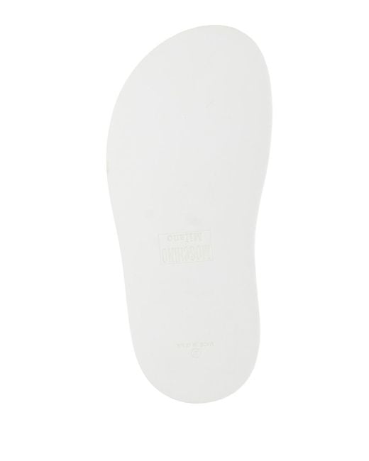 Moschino White Sandals Pvc