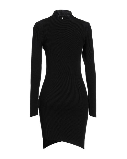 Versace Black Mini Dress Viscose, Elastane