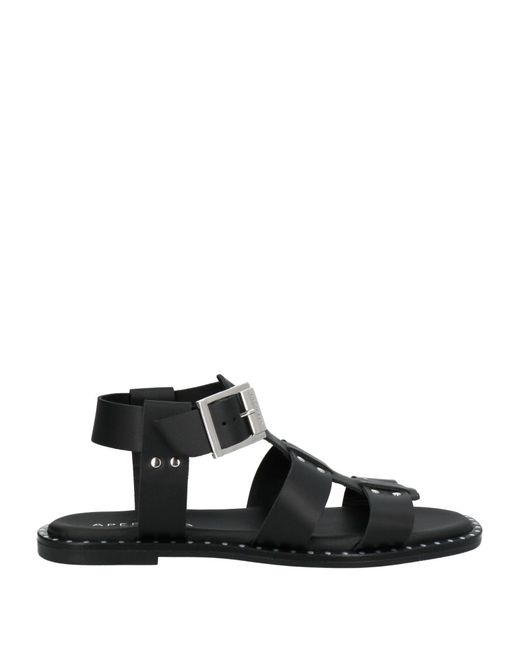 Apepazza Black Sandals