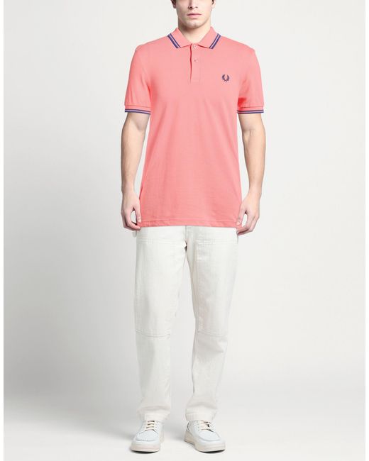 FRED PERRY x COMME des GARÇONS Pink Polo Shirt for men