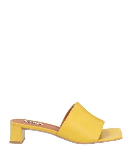 Bibi Lou Mustard Sandals Leather in Yellow Lyst
