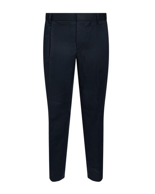 HUGO Blue Midnight Pants Cotton, Elastane for men
