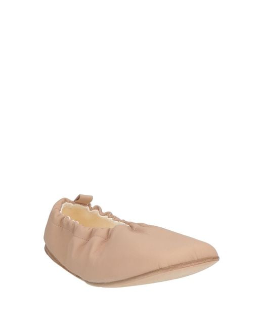 MNÈST/C Natural Blush Ballet Flats Leather