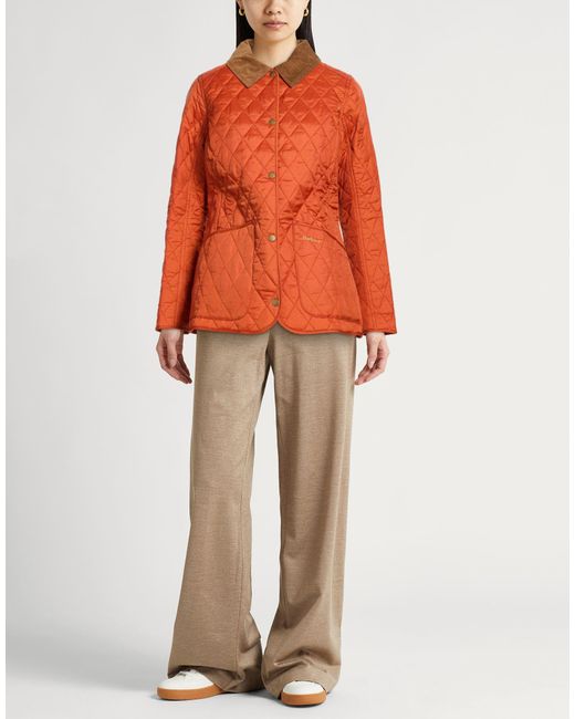 Barbour Orange Puffer Polyamide