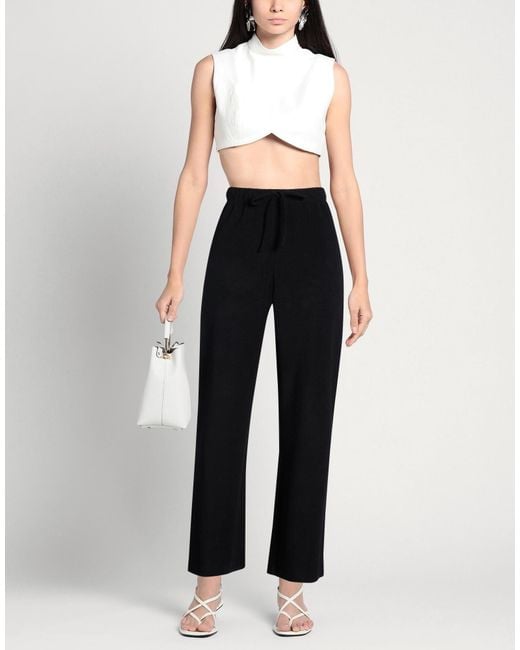 DONNI. Black Pants Cotton