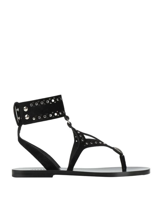 Isabel Marant Black Thong Sandal