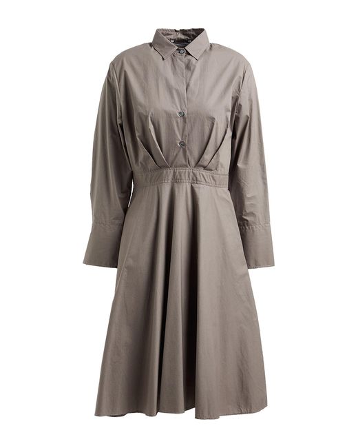 Caliban Gray Midi-Kleid