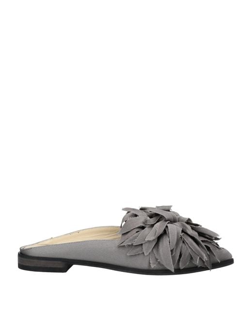 Lorena Antoniazzi Gray Mules & Clogs