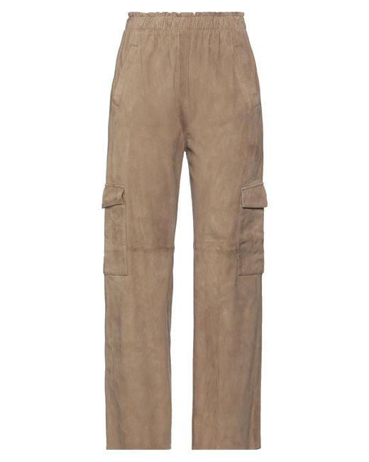 Oakwood Natural Khaki Pants Goat Skin