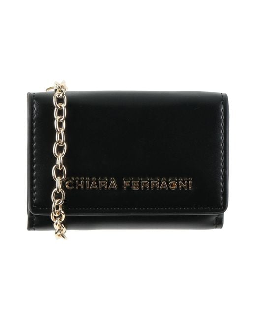 Chiara Ferragni Black Crossbody Wallet