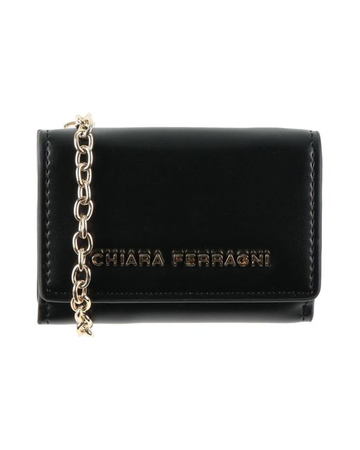 Chiara Ferragni Black Crossbody Wallet