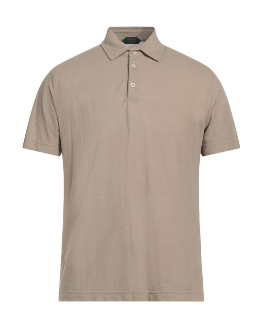 Zanone Gray Polo Shirt for men