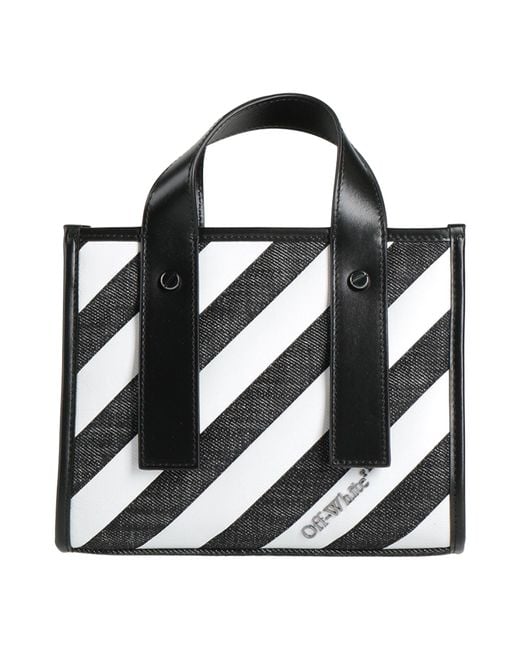 Off-White c/o Virgil Abloh Black Handbag Cotton, Calfskin