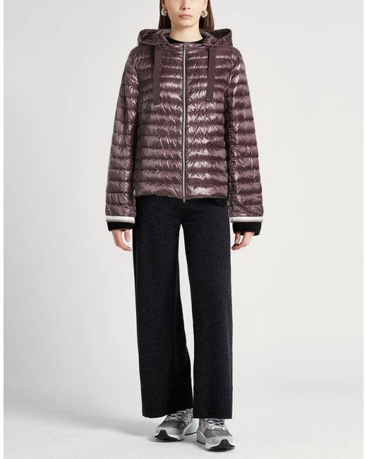Herno Brown Puffer Polyamide