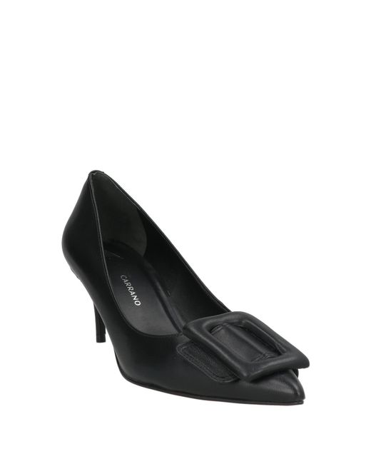 Carrano Black Pumps Leather