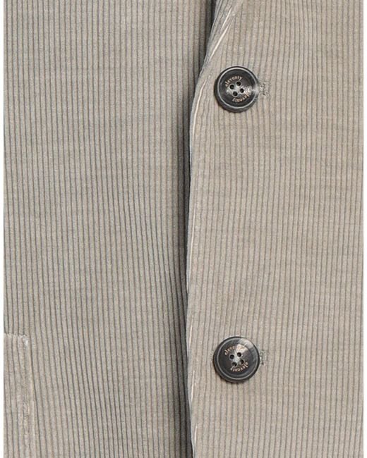 Eleventy Gray Light Blazer Cotton, Wool, Elastane for men